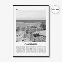 Stone Harbor Print Black and White, Stone Harbor Wall Art, Stone Harbor Poster, Stone Harbor Photo, Stone Harbor Wall Décor, New Jersey, USA