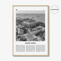 Stone Town Print Black and White, Stone Town Wall Art, Stone Town Poster, Stone Town Photo, Stone Town Wall Décor, Tanzania
