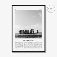 Stonehenge Print Black and White, Stonehenge Wall Art, Stonehenge Poster, Stonehenge Photo, Stonehenge Wall Décor, England, UK