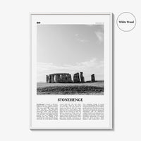 Stonehenge Print Black and White, Stonehenge Wall Art, Stonehenge Poster, Stonehenge Photo, Stonehenge Wall Décor, England, UK