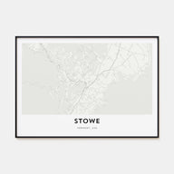 Stowe Map Landscape Poster