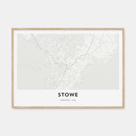 Stowe Map Landscape Poster