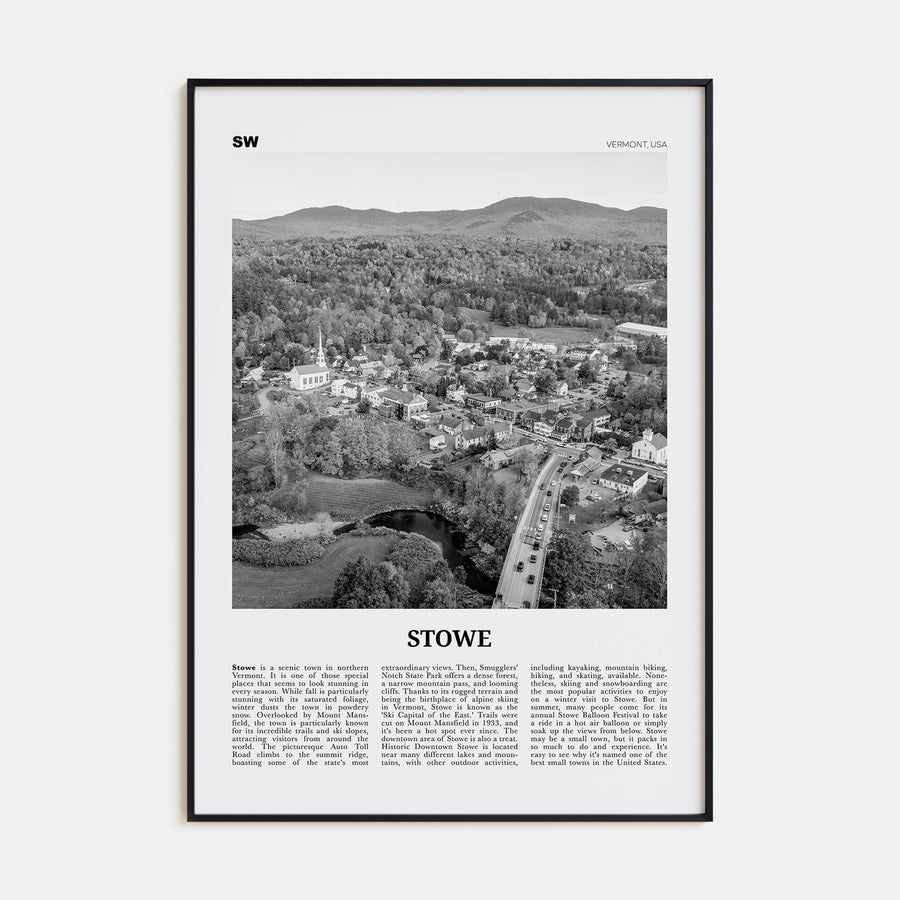 Stowe Travel B&W No 1 Poster