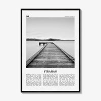 Strahan Print Black and White, Strahan Wall Art, Strahan Poster, Strahan Photo, Strahan Wall Décor, Tasmania, Australia