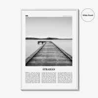 Strahan Print Black and White, Strahan Wall Art, Strahan Poster, Strahan Photo, Strahan Wall Décor, Tasmania, Australia