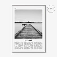 Strahan Print Black and White, Strahan Wall Art, Strahan Poster, Strahan Photo, Strahan Wall Décor, Tasmania, Australia
