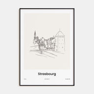 Strasbourg Drawn Poster