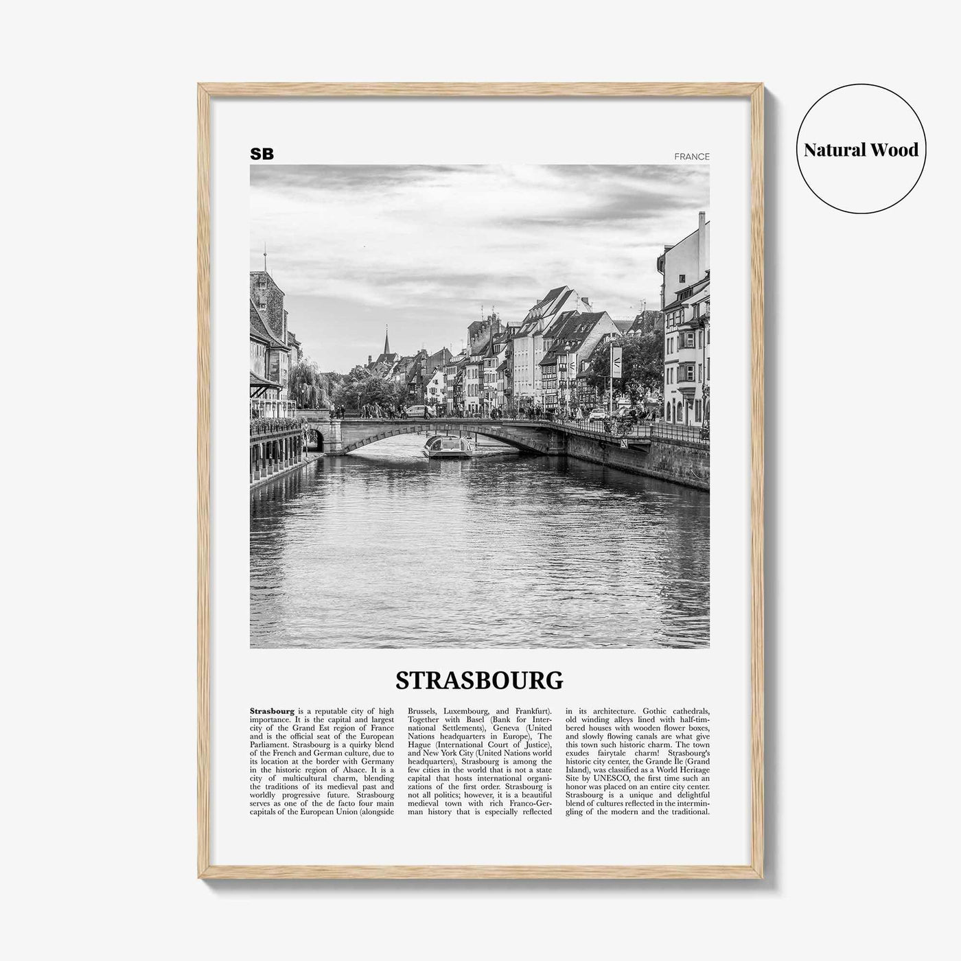 Strasbourg Print Black and White, Strasbourg Wall Art, Strasbourg Poster, Strasbourg Photo, Strasbourg Décor, France, Straßburg, Bas-Rhin