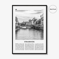 Strasbourg Print Black and White, Strasbourg Wall Art, Strasbourg Poster, Strasbourg Photo, Strasbourg Décor, France, Straßburg, Bas-Rhin