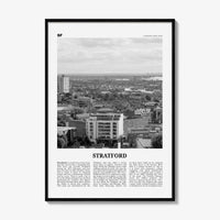Stratford Print Black and White London, Stratford Wall Art, Stratford Poster, Stratford Photo, Stratford Décor, Stratford Map London England