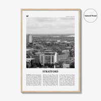 Stratford Print Black and White London, Stratford Wall Art, Stratford Poster, Stratford Photo, Stratford Décor, Stratford Map London England