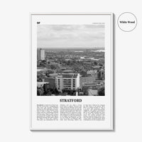 Stratford Print Black and White London, Stratford Wall Art, Stratford Poster, Stratford Photo, Stratford Décor, Stratford Map London England