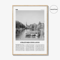 Stratford Upon Avon Print Black and White, Stratford-upon-Avon Wall Art, Stratford-upon-Avon Poster, Stratford-upon-Avon Photo, England, UK