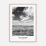 Stuttgart Portrait B&W Poster