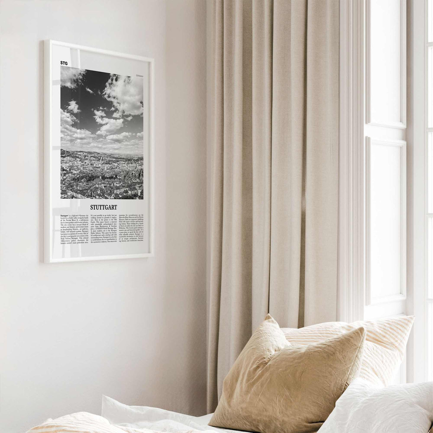 Stuttgart Print Black and White, Stuttgart Wall Art, Stuttgart Poster, Stuttgart Photo, Stuttgart Wall Décor, Germany, Deutschland