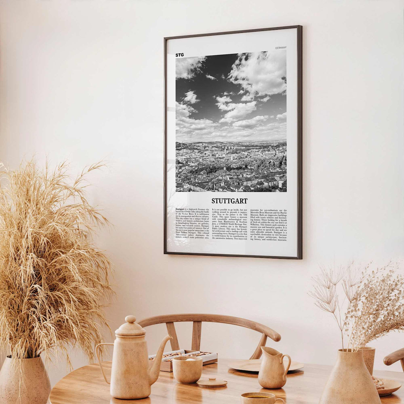 Stuttgart Print Black and White, Stuttgart Wall Art, Stuttgart Poster, Stuttgart Photo, Stuttgart Wall Décor, Germany, Deutschland