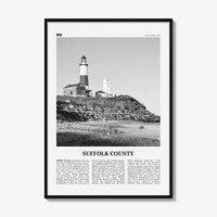 Suffolk County Print Black and White, Suffolk County Wall Art, Suffolk County Poster, Suffolk County Photo, Suffolk Wall Décor, Suffolk Map