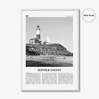 Suffolk County Print Black and White, Suffolk County Wall Art, Suffolk County Poster, Suffolk County Photo, Suffolk Wall Décor, Suffolk Map