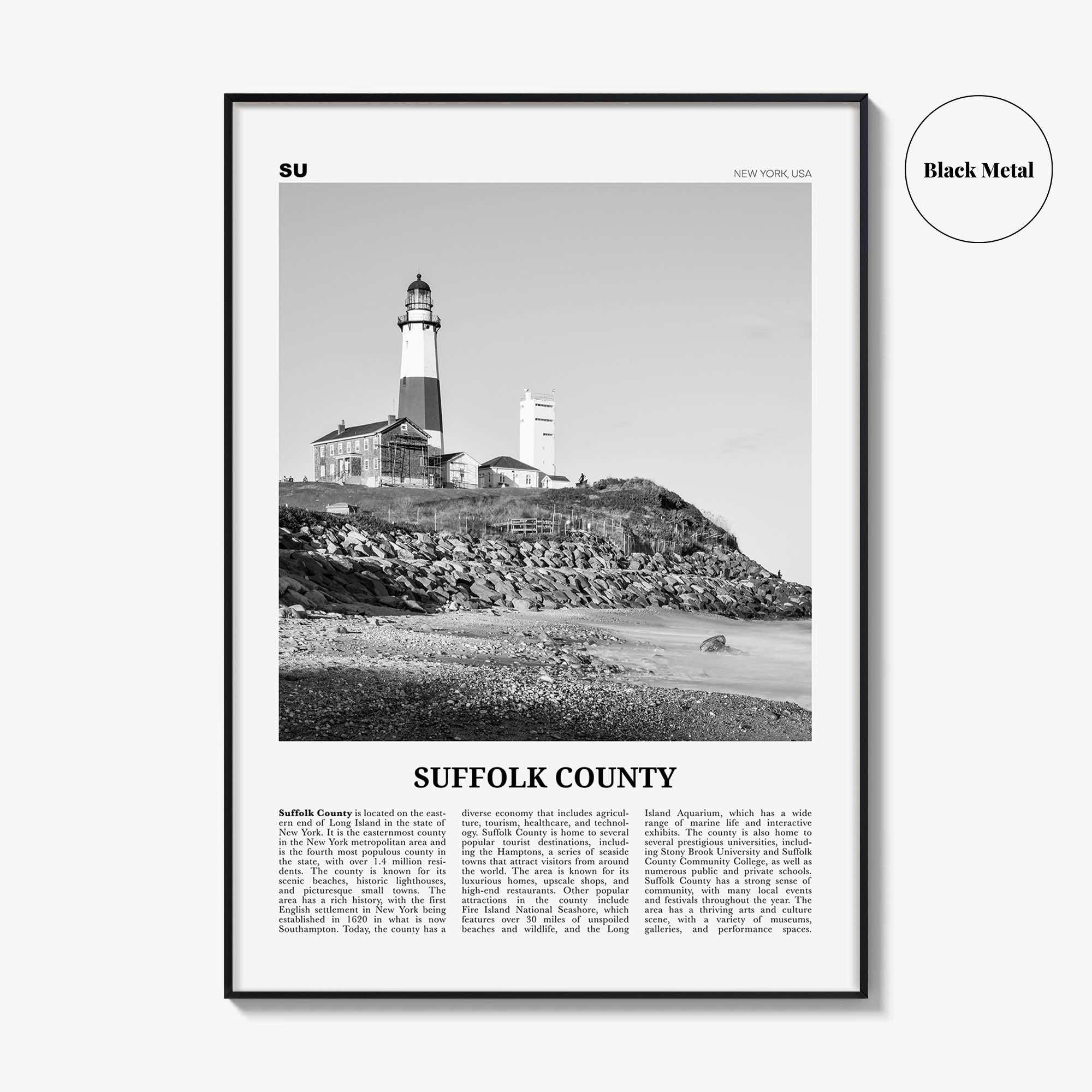 Suffolk County Print Black and White, Suffolk County Wall Art, Suffolk County Poster, Suffolk County Photo, Suffolk Wall Décor, Suffolk Map