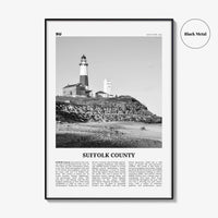 Suffolk County Print Black and White, Suffolk County Wall Art, Suffolk County Poster, Suffolk County Photo, Suffolk Wall Décor, Suffolk Map