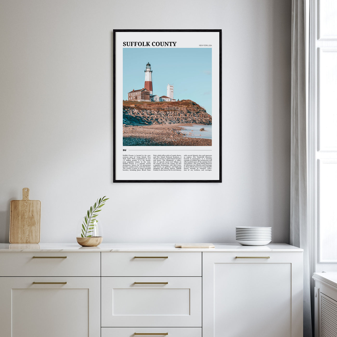 Suffolk County Travel Color Poster