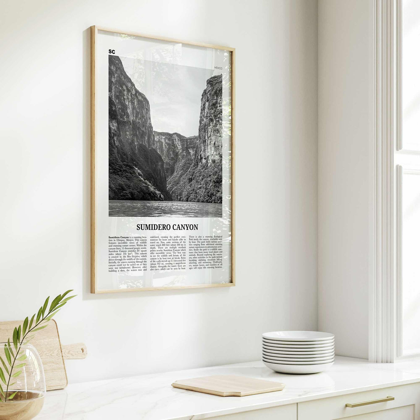 Sumidero Canyon Print Black and White, Sumidero Canyon Wall Art, Sumidero Canyon Poster, Sumidero Canyon Photo, Sumidero Canyon Wall Décor