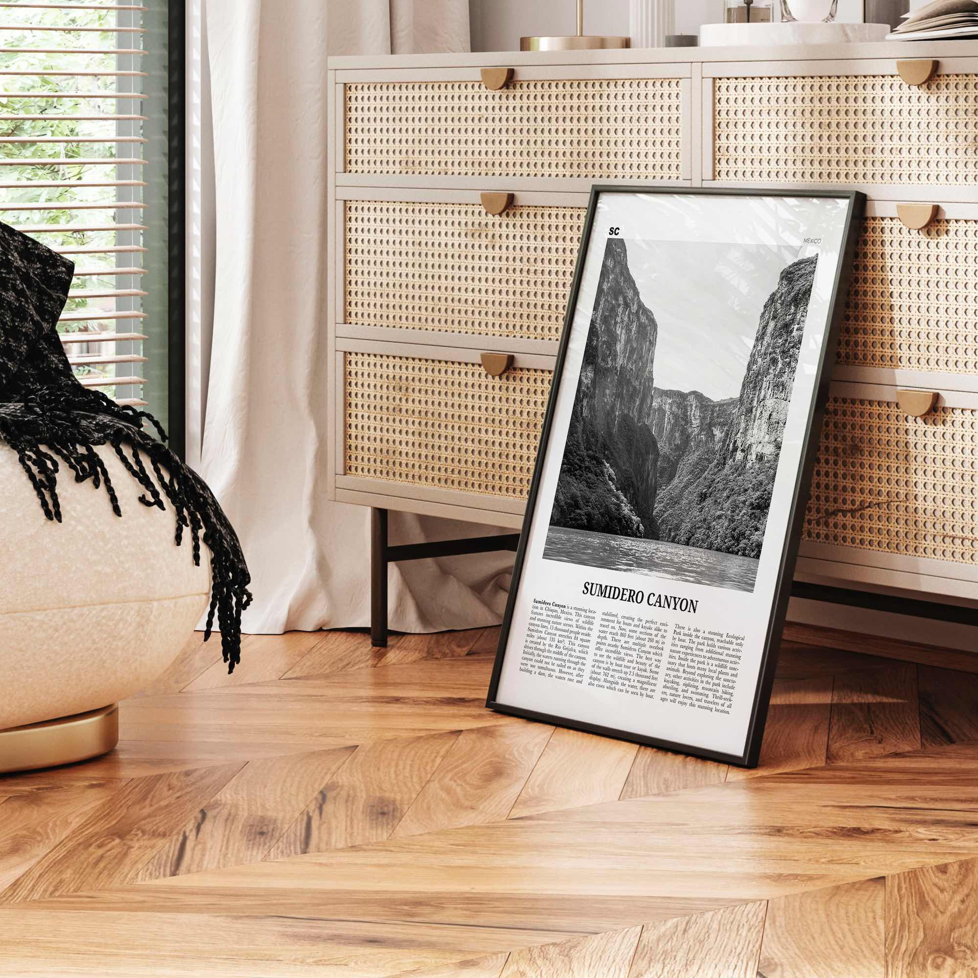 Sumidero Canyon Print Black and White, Sumidero Canyon Wall Art, Sumidero Canyon Poster, Sumidero Canyon Photo, Sumidero Canyon Wall Décor