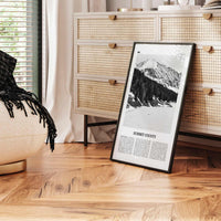 Summit County Print Black and White, Summit County Wall Art, Summit County Poster, Summit County Photo, Summit Wall Décor, Summit County Map