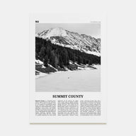 Summit County Travel B&W Poster