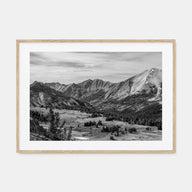 Sun Valley Landscape B&W Poster