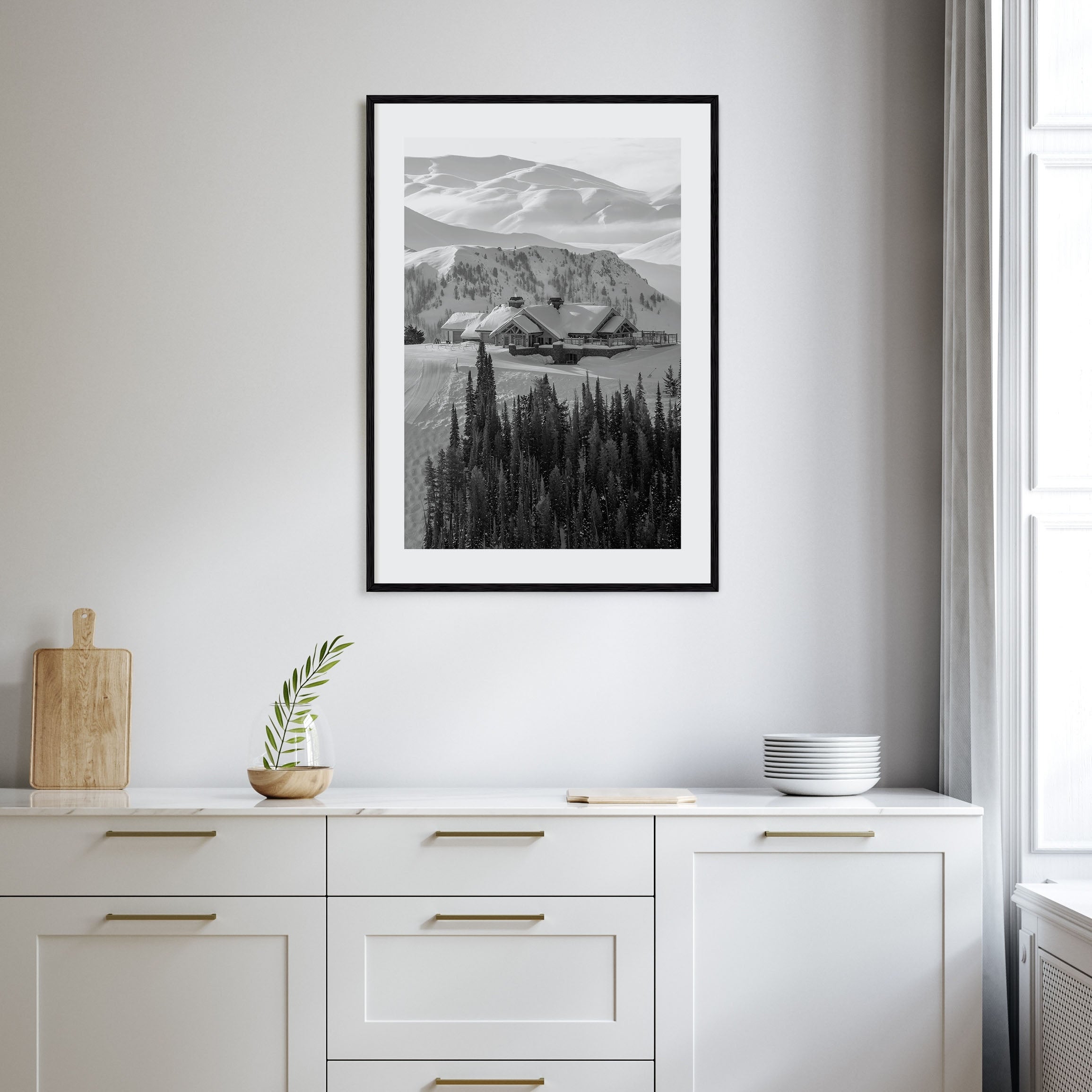 Sun Valley Photo B&W Poster