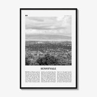 Sunnyvale Print Black and White, Sunnyvale Wall Art, Sunnyvale Poster, Sunnyvale Photo, Sunnyvale Wall Décor, California, USA, United States