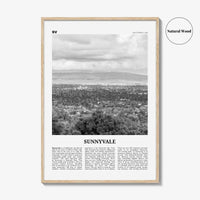 Sunnyvale Print Black and White, Sunnyvale Wall Art, Sunnyvale Poster, Sunnyvale Photo, Sunnyvale Wall Décor, California, USA, United States