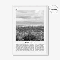 Sunnyvale Print Black and White, Sunnyvale Wall Art, Sunnyvale Poster, Sunnyvale Photo, Sunnyvale Wall Décor, California, USA, United States