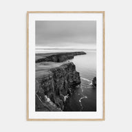 Sunset Cliffs Photo B&W Poster