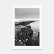 Sunset Cliffs Photo B&W Poster
