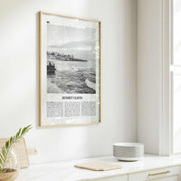 Sunset Cliffs Print Black and White, Sunset Cliffs Wall Art, Sunset Cliffs Poster, Sunset Cliffs Photo, San Diego, California, USA