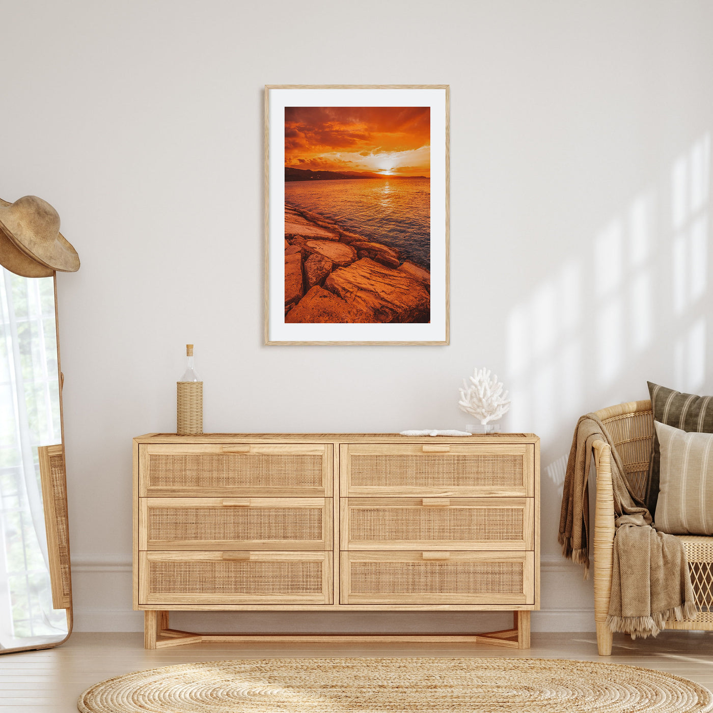 Sunset Coast Photo Color No 2 Poster