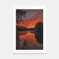 Sunset Landscape Photo Color No 2 Poster