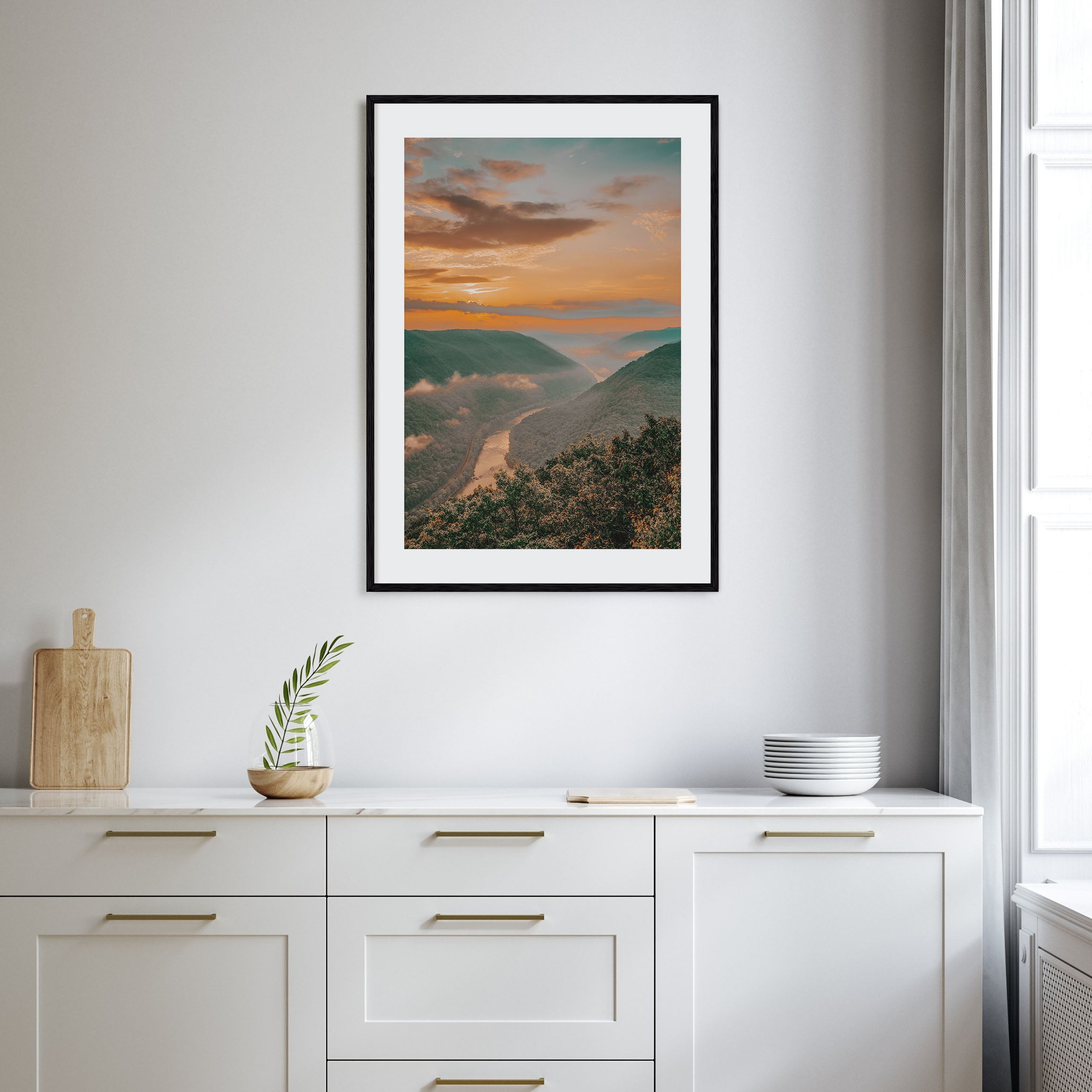 Sunset Landscape Photo Color No 3 Poster