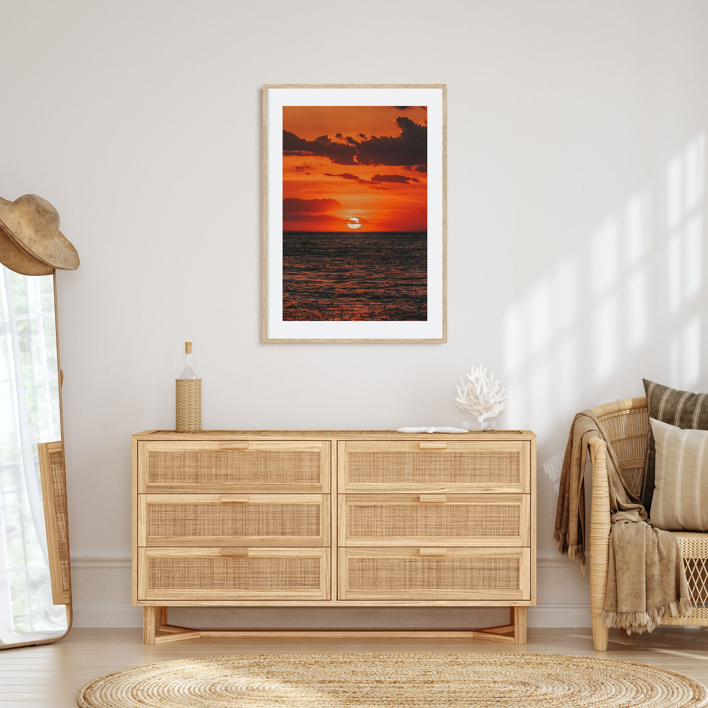 Sunset Ocean Photo Color No 3 Poster