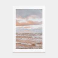 Sunset Waves Photo Color No 1 Poster