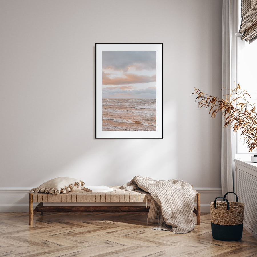 Sunset Waves Photo Color No 1 Poster