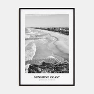 Sunshine Coast Portrait B&W Poster