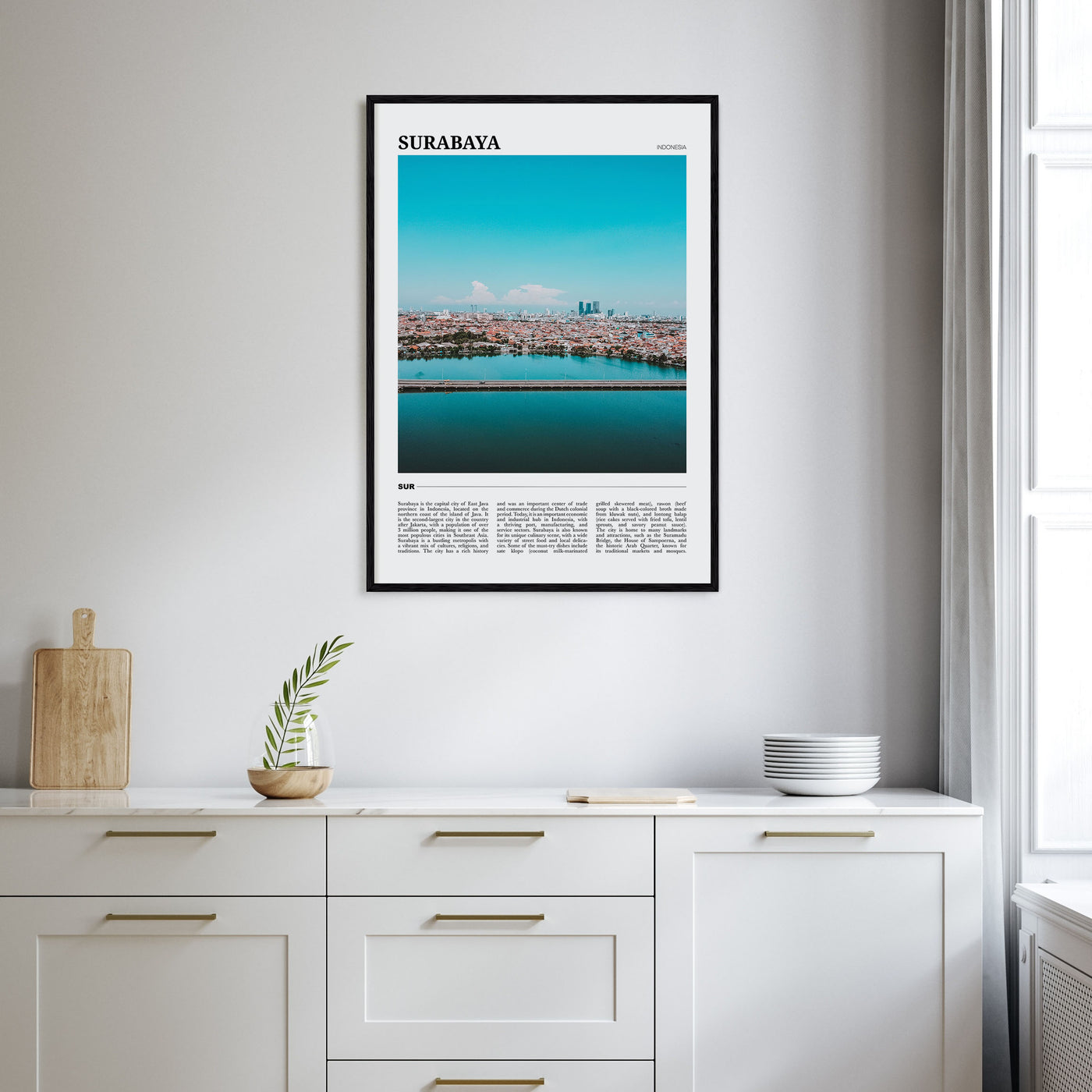 Surabaya Travel Color Poster