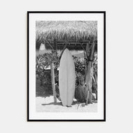 Surfboard Photo B&W No 1 Poster