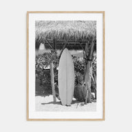 Surfboard Photo B&W No 1 Poster