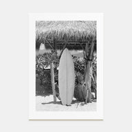 Surfboard Photo B&W No 1 Poster