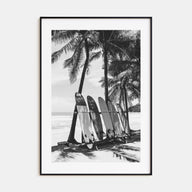 Surfboard Photo B&W No 2 Poster