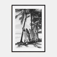 Surfboard Photo B&W No 2 Poster